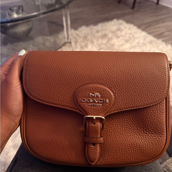 Coach Tan Leather Crossbody Bag - Picture 1 of 3